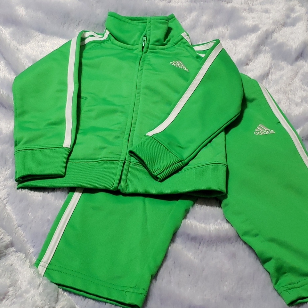 Adidas 3 stripes track suit
